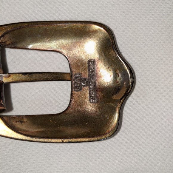 30"-34" Five-Slotted Buckleworks Genuine Leather Belt - Picture 9 of 10